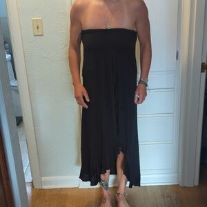 Raviya Black Strapless Sundress Casual